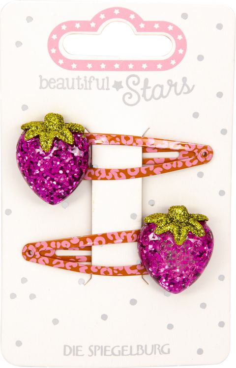 Produktbild: Haarclips Erdbeere - beautiful Stars, sort.