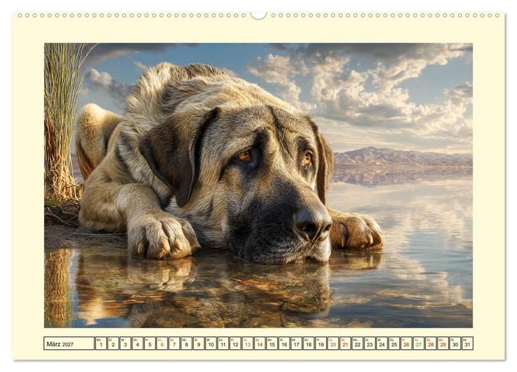 Produktbild: Kangal - Besch&uuml;tzer der Herde. Starke, selbstst&auml;ndige und furchtlose Hunde (Wandkalender 2027 DIN A2 quer), CALVENDO Monatskalender