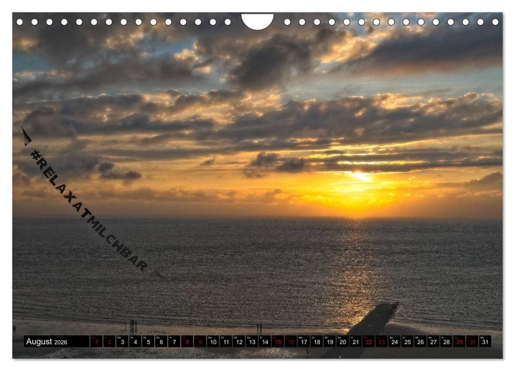Produktbild: Norderney - von barfuss bis Cocktail (Wandkalender 2026 DIN A4 quer), CALVENDO Monatskalender