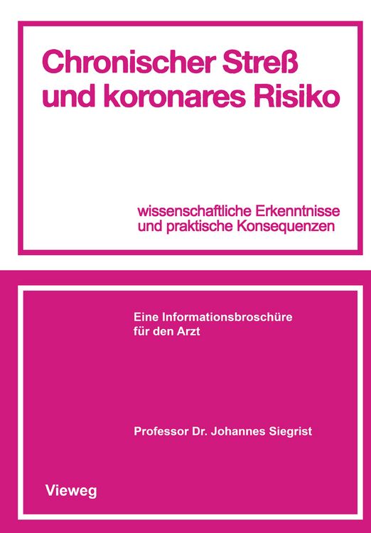 Produktbild: Chronischer Stre&szlig; und koronares Risiko