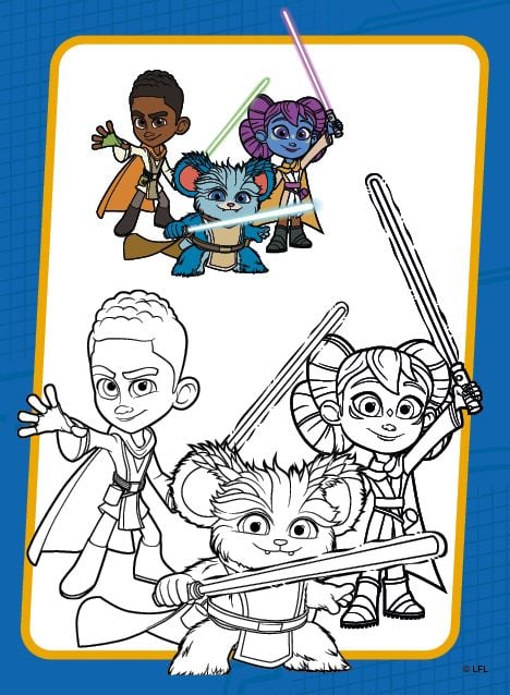 Produktbild: Star Wars: Die Abenteuer der jungen Jedi - Mein galaktischer Malblock
