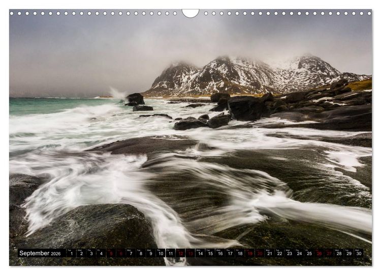 Produktbild: Lofoten. Nature Water Light (Wall Calendar 2026 DIN A3 landscape), CALVENDO 12 Month Wall Calendar