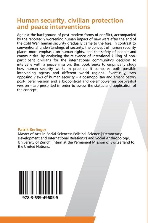 Produktbild: Human security, civilian protection and peace interventions