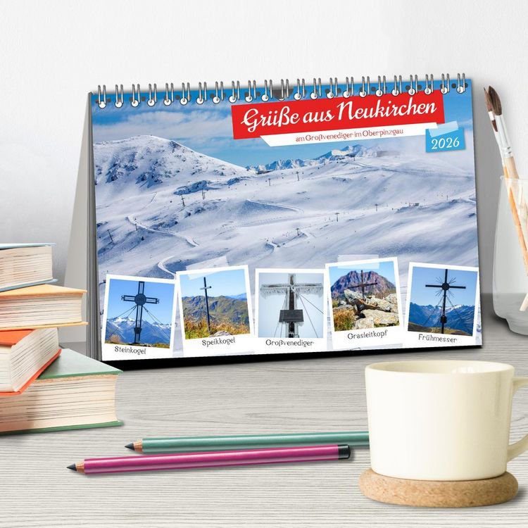 Produktbild: Gr&uuml;&szlig;e aus Neukirchen (Tischkalender 2026 DIN A5 quer), CALVENDO Monatskalender