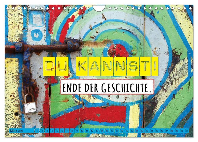 Produktbild: Erfolg hat 3 Buchstaben TUN (Wandkalender 2026 DIN A4 quer), CALVENDO Monatskalender