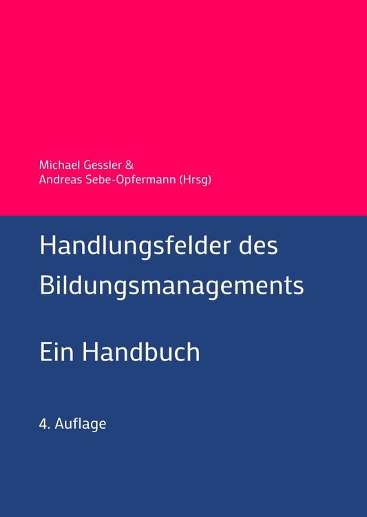 Produktbild: Handlungsfelder des Bildungsmanagements