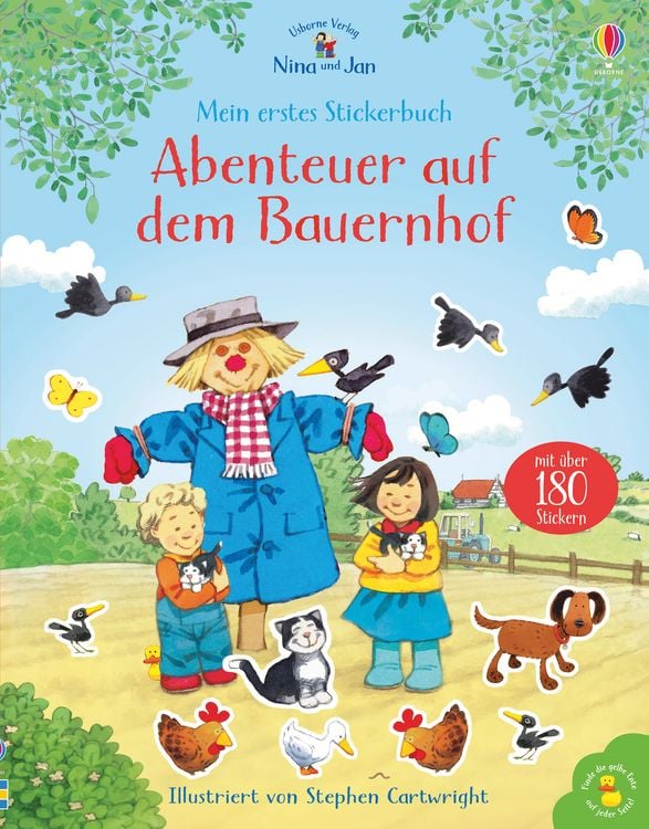 Produktbild: Nina und Jan - Mein erstes Stickerbuch: Abenteuer auf dem Bauernhof