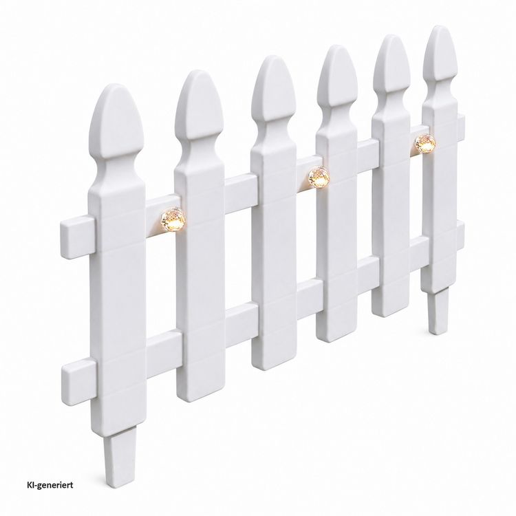 Produktbild: HTI-Living HTI-Living Beeteinfassung L&auml;nge 900 cm Zaun Wei&szlig;