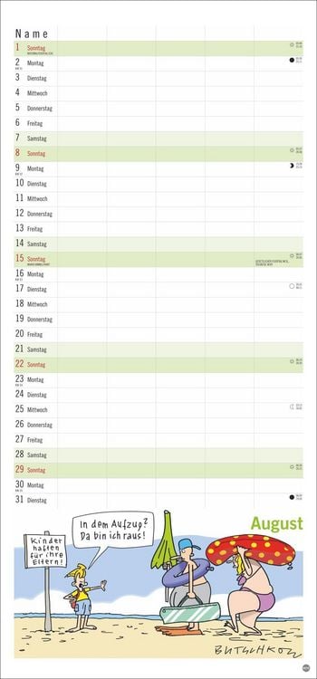 Produktbild: Peter Butschkow: Familienplaner 2027