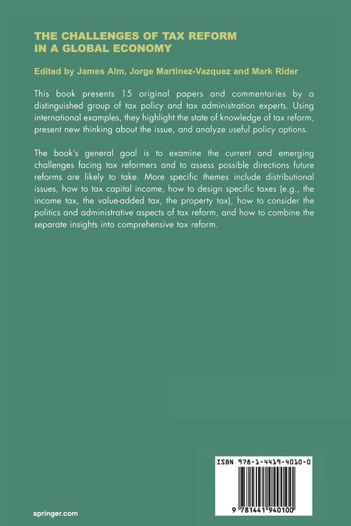 Produktbild: The Challenges of Tax Reform in a Global Economy