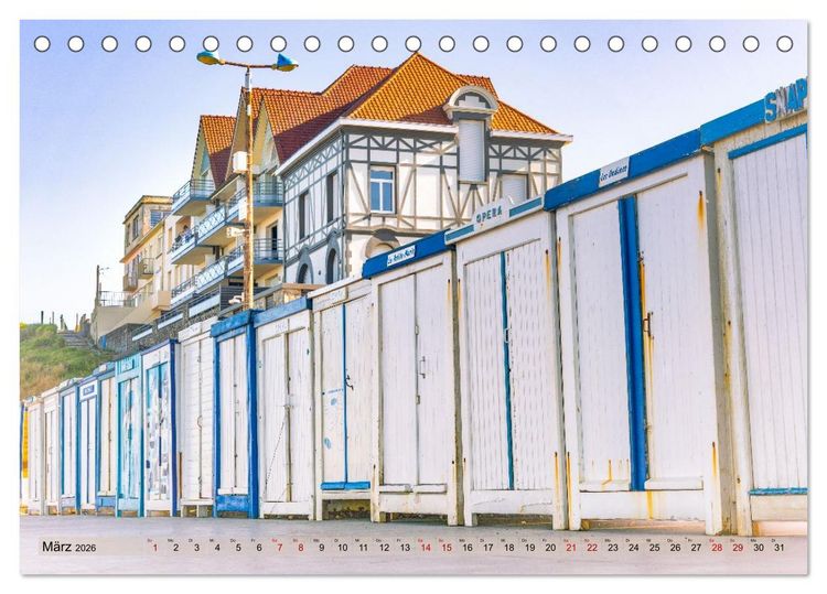 Produktbild: Farbenpr&auml;chtige Opalk&uuml;ste (Tischkalender 2026 DIN A5 quer), CALVENDO Monatskalender