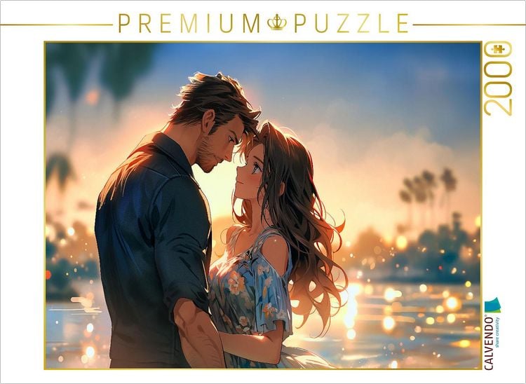 Produktbild: CALVENDO Puzzle P&auml;rchen im Manga Style am Strand | 2000 Teile Lege-Gr&ouml;&szlig;e 90x67cm Foto-Puzzle f&uuml;r gl&uuml;ckliche Stunden