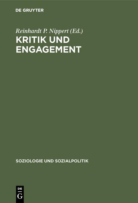 Produktbild: Kritik und Engagement