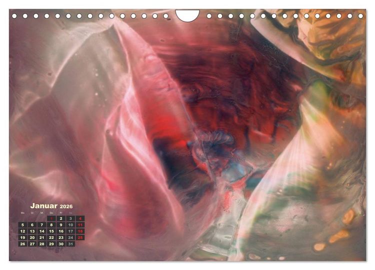 Produktbild: Encaustic Kunstkalender 2026 (Wandkalender 2026 DIN A4 quer), CALVENDO Monatskalender