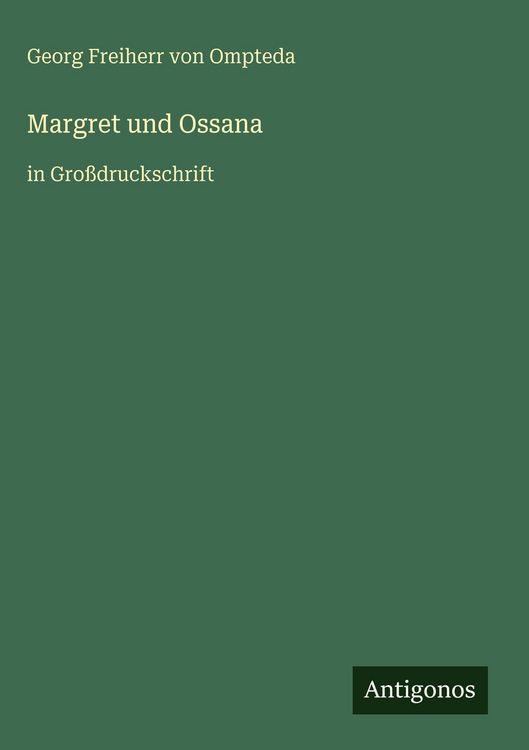 Produktbild: Margret und Ossana