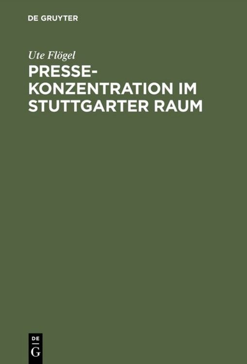 Produktbild: Pressekonzentration im Stuttgarter Raum