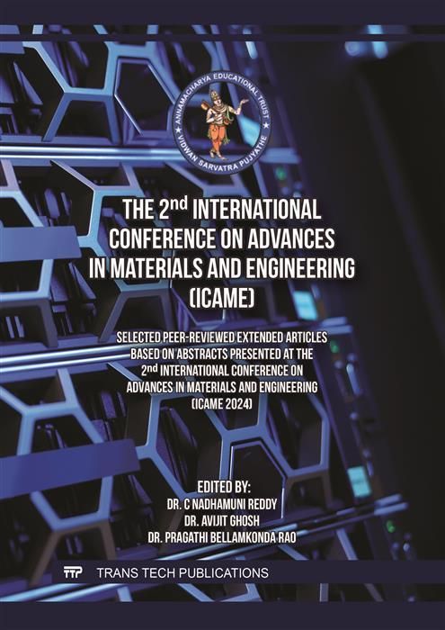 Produktbild: The 2nd International Conference on Advances in Materials and Engineering (ICAME)