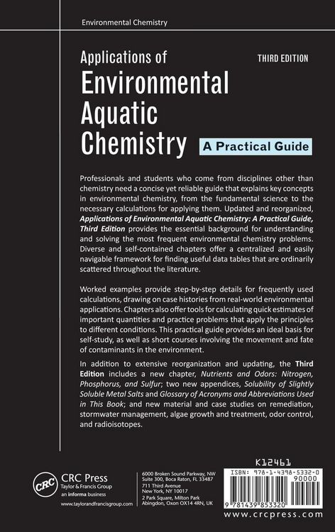 Produktbild: Applications of Environmental Aquatic Chemistry
