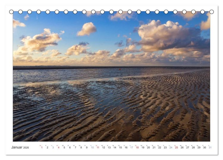 Produktbild: Impressionen der Nordseeinsel Amrum (Tischkalender 2026 DIN A5 quer), CALVENDO Monatskalender