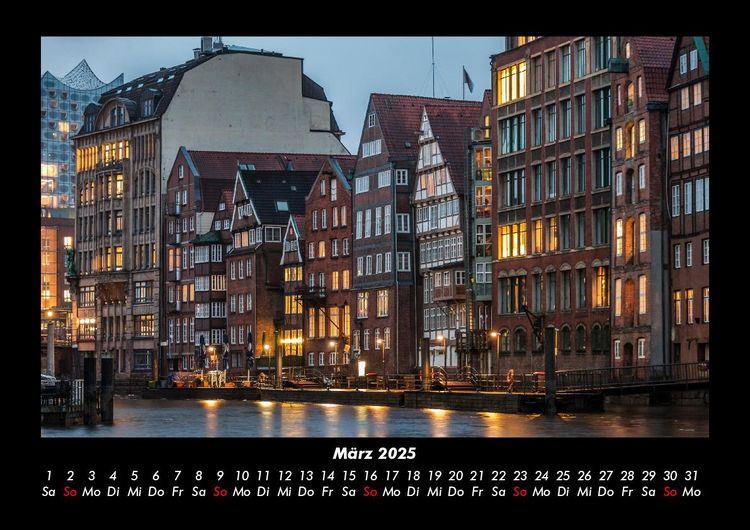 Produktbild: Hamburg 2025 Fotokalender DIN A3