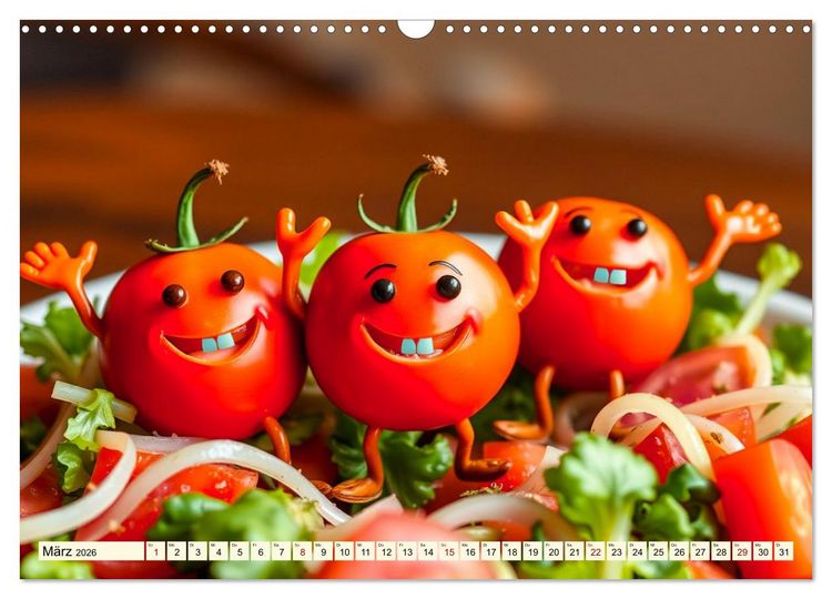 Produktbild: Tanzendes Obst und Gem&uuml;se (Wandkalender 2026 DIN A3 quer), CALVENDO Monatskalender