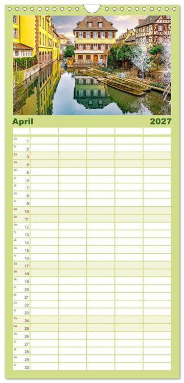 Produktbild: Familienplaner 2027 - Das malerische Colmar im Elsass mit 5 Spalten (Wandkalender, 21 x 45 cm) CALVENDO