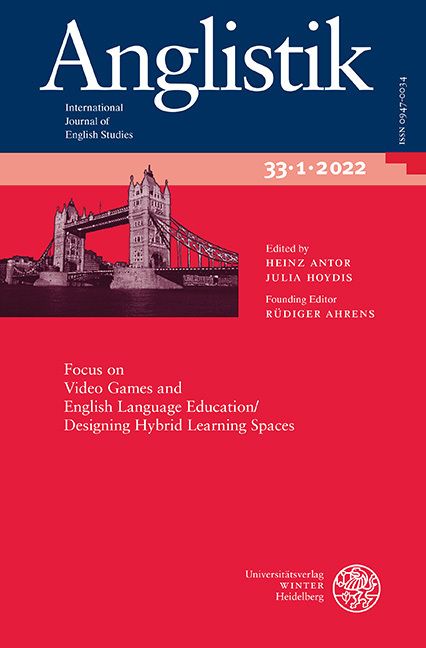 Produktbild: Anglistik. International Journal of English Studies. Volume 33:1 (2022)