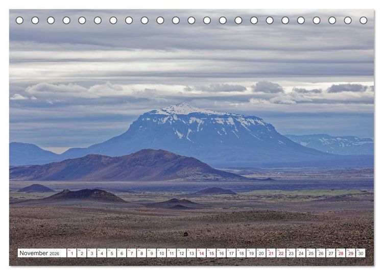 Produktbild: Die Farben Islands (Tischkalender 2026 DIN A5 quer), CALVENDO Monatskalender