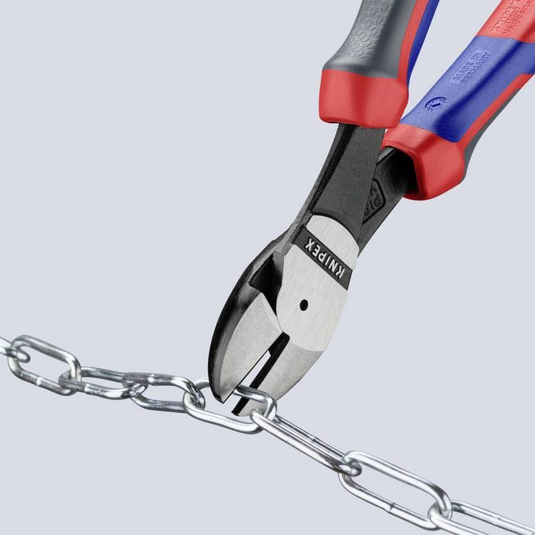Produktbild: Knipex 74 02 200 Werkstatt Kraft-Seitenschneider mit Facette 200mm