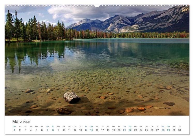 Produktbild: Reise durch Alberta und British Columbia (Wandkalender 2026 DIN A2 quer), CALVENDO Monatskalender