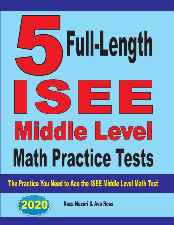 Produktbild: 5 Full-Length ISEE Middle Level Math Practice Tests