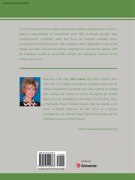 Produktbild: Teaching Academic Vocabulary Effectively