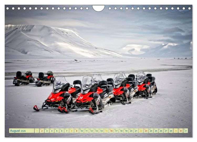 Produktbild: Schneemobil - so cool (Wandkalender 2026 DIN A4 quer), CALVENDO Monatskalender