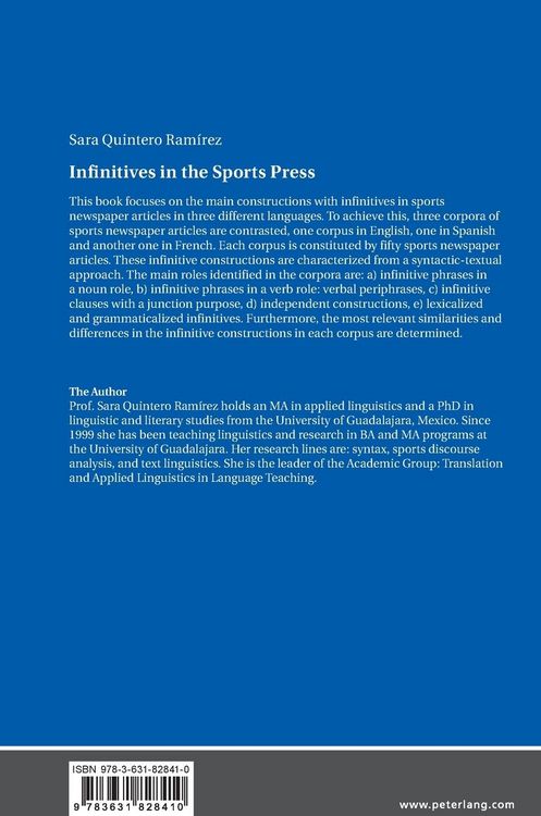 Produktbild: Infinitives in the Sports Press