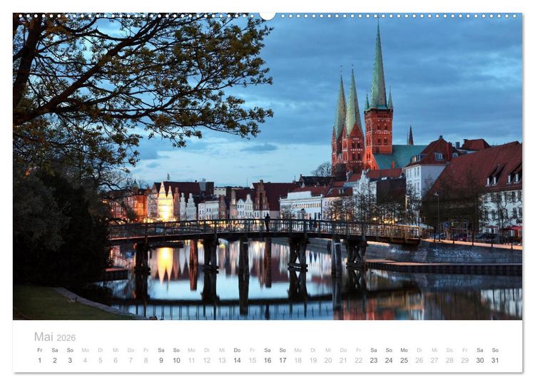 Produktbild: Hafenst&auml;dte der Ostsee (Wandkalender 2026 DIN A2 quer), CALVENDO Monatskalender