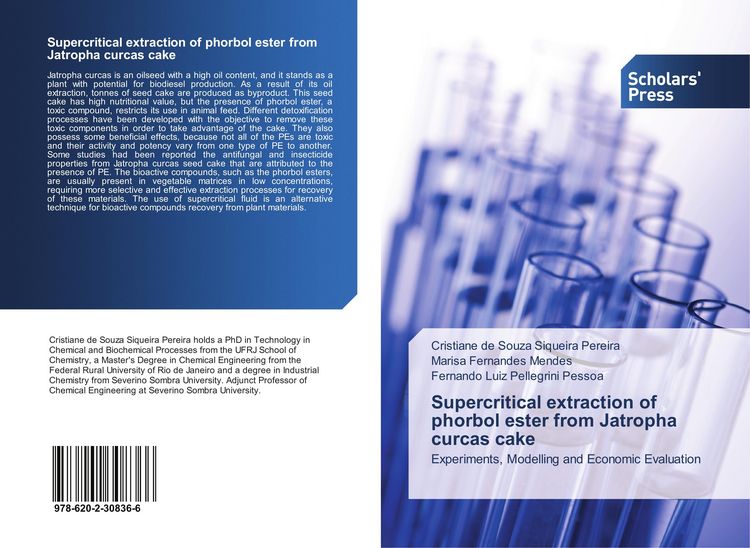 Produktbild: Supercritical extraction of phorbol ester from Jatropha curcas cake