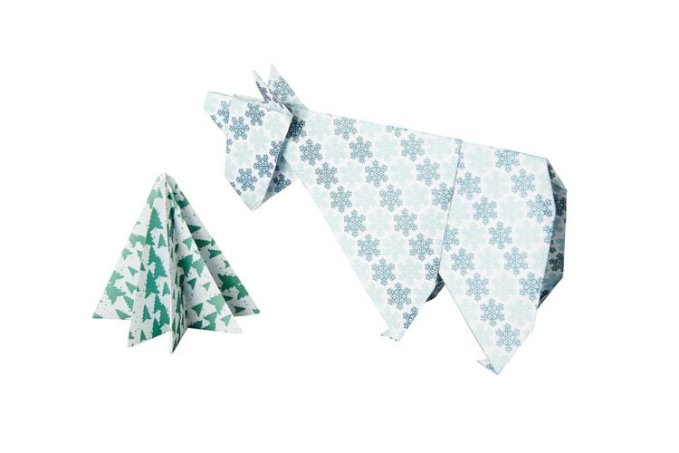 Produktbild: Origami Moments - Weihnachten. Der perfekte Faltspa&szlig; f&uuml;r Winter & Weihnachten