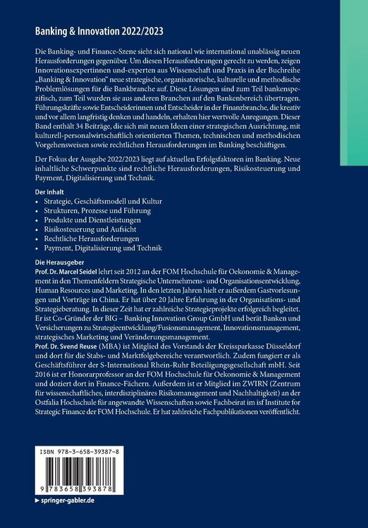 Produktbild: Banking & Innovation 2022/2023