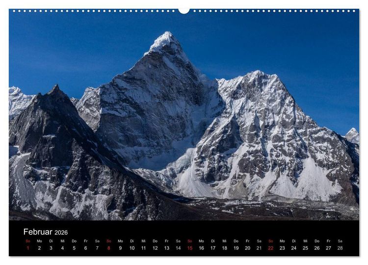 Produktbild: Himalaya - Dach der Welt (hochwertiger Premium Wandkalender 2026 DIN A2 quer), Kunstdruck in Hochglanz