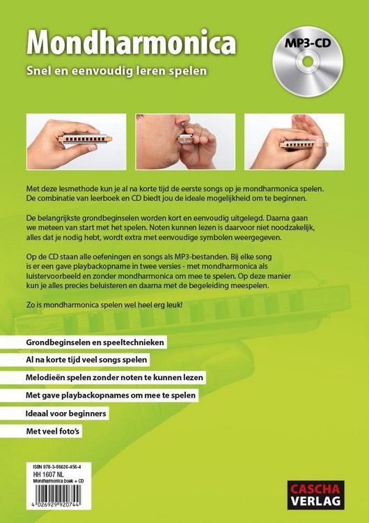 Produktbild: Mondharmonica - Snel en eenvoudig leren spelen + MP3-CD