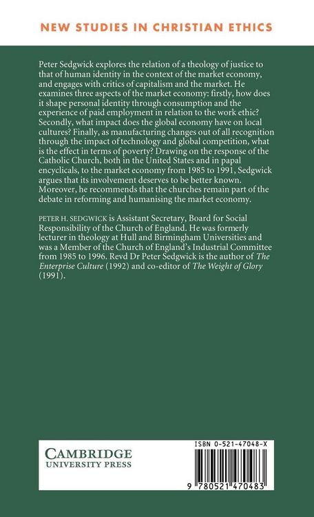 Produktbild: The Market Economy and Christian Ethics