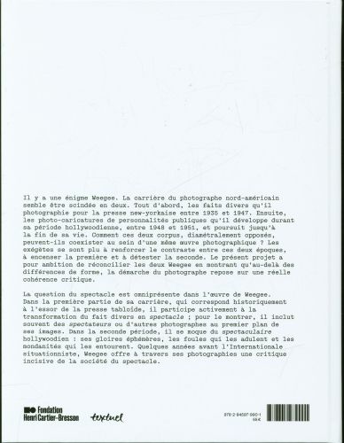 Produktbild: Weegee : autopsie du spectacle