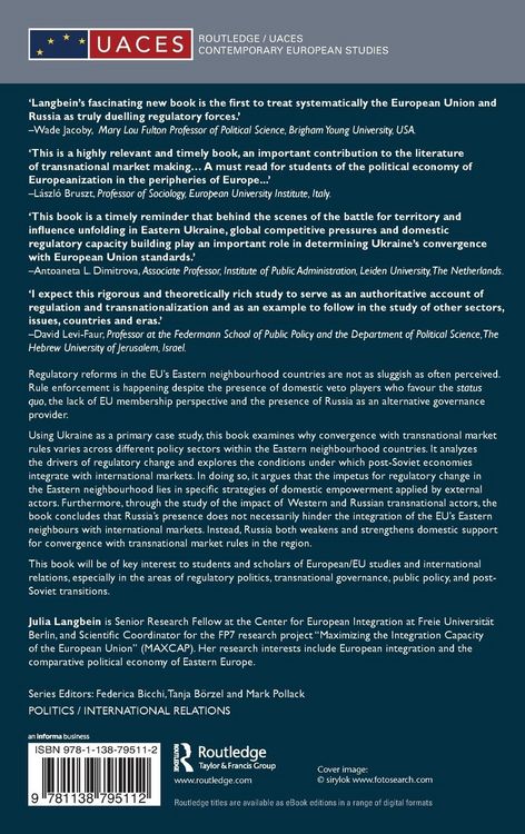 Produktbild: Transnationalization and Regulatory Change in the EU's Eastern Neighbourhood