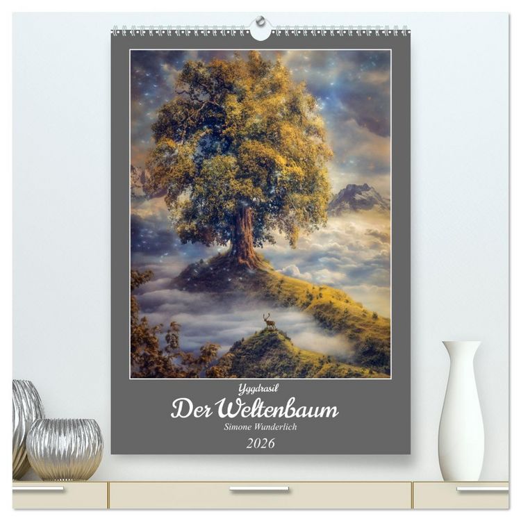 Produktbild: Yggdrasil - Der Baum des Lebens (hochwertiger Premium Wandkalender 2026 DIN A2 hoch), Kunstdruck in Hochglanz