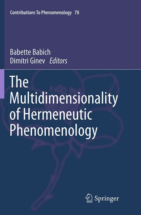 Produktbild: The Multidimensionality of Hermeneutic Phenomenology