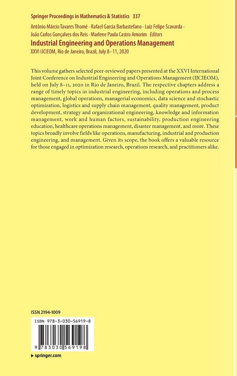 Produktbild: Industrial Engineering and Operations Management