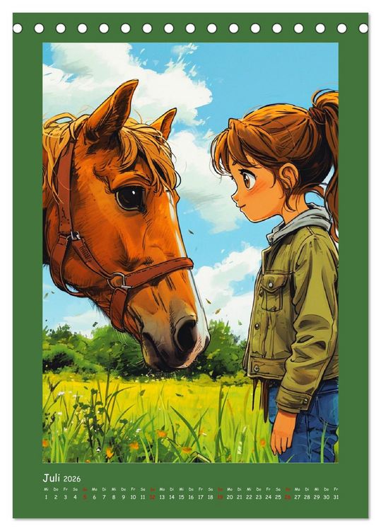 Produktbild: Anime Kids. Outdoor Kinderspa&szlig; und Sport (Tischkalender 2026 DIN A5 hoch), CALVENDO Monatskalender