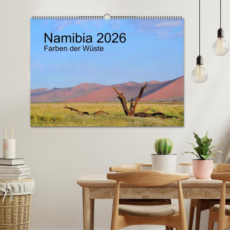 Produktbild: Namibia 2026 Farben der W&uuml;ste (Wandkalender 2026 DIN A2 quer), CALVENDO Monatskalender