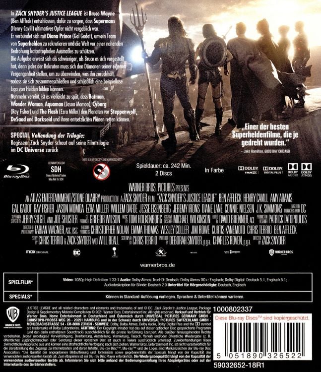 Produktbild: Zack Snyder's Justice League