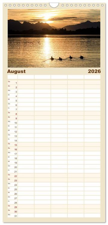 Produktbild: Familienplaner 2026 - Ostallg&auml;u - Zwischen Aggenstein und Forggensee mit 5 Spalten (Wandkalender, 21 x 45 cm) CALVENDO